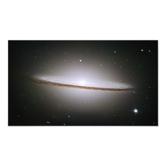 Foto Galaxia Sombrero (Telescopio Hubble) (Frente)