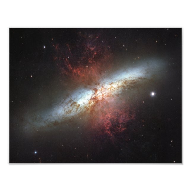 Foto Galaxia Starburst, Messier 82 (Frente)