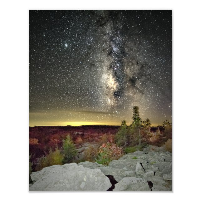 Foto Galaxia Vía Láctea sobre Dolly Sods, WV (Frente)