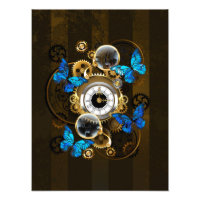 Gases de vapor y mariposas azules