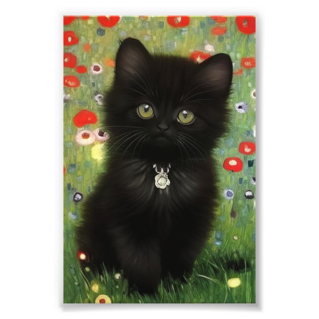Foto Gatito de Gustav Klimt (Frente)
