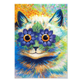 Foto Gato con ojos de flor | Louis Wain |