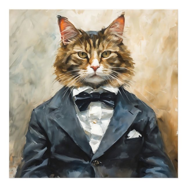 Foto Gato con traje (Frente)