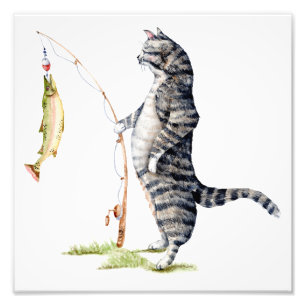 Foto Gato con un pescado