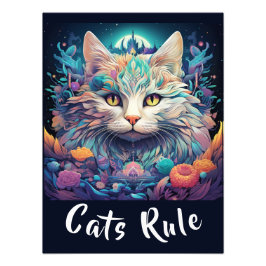 Foto Gato de arte pop nativo americano místico agrega t