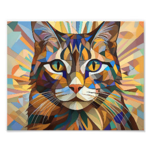Foto Gato de Cubismo de IA