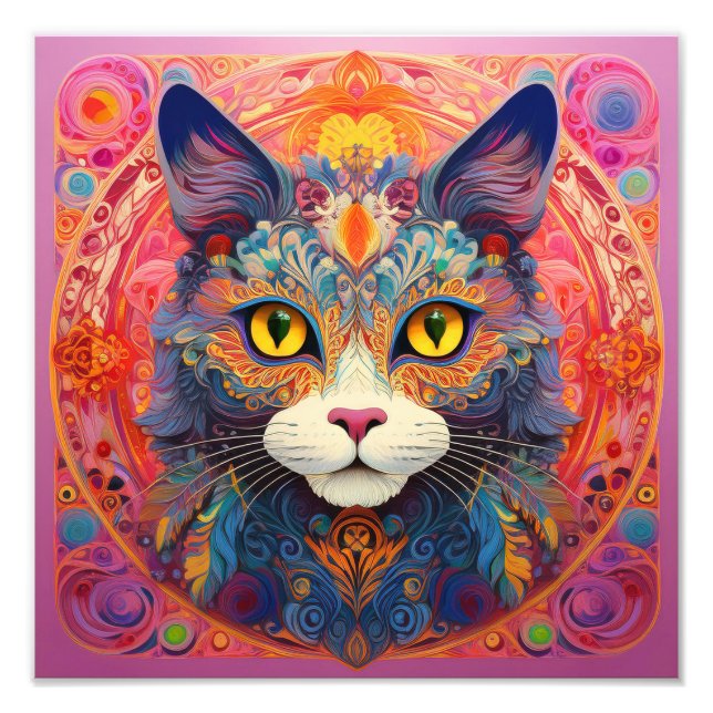 Foto Gato de flor de IA (Frente)