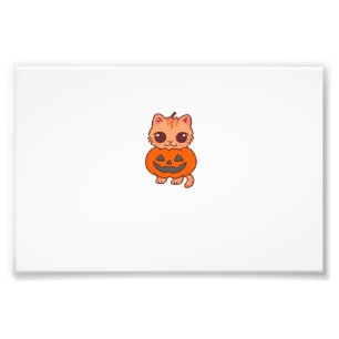 Foto Gato de Halloween lindo con disfraz de calabaza Ca