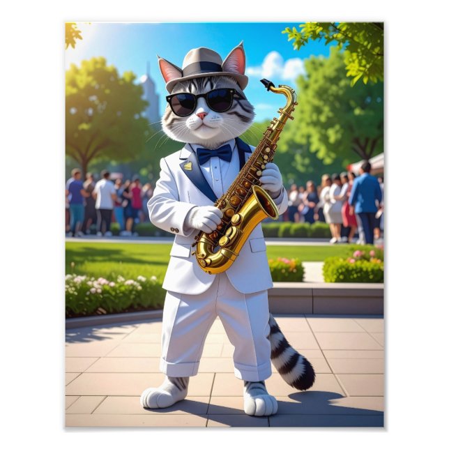 Foto Gato de Jazz Genial (Frente)