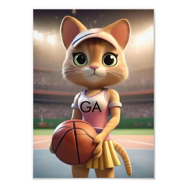 Foto Gato de Netball femenino, (Frente)