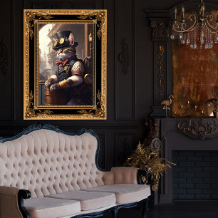 Foto Gato de tabby en un traje de Steampunk