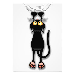 Foto Gato divertido Personaje Rascando Tela