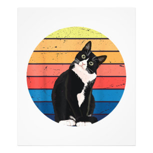 Foto Gato Esmoquin Regalo Colores Retro para Amantes de