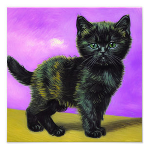 Foto Gato estilo Van Gogh