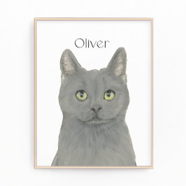 Foto Gato Gris Chartreux personalizado