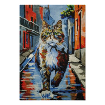 gato, kotofey, calle, ciudad, animal