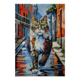 Foto gato, kotofey, calle, ciudad, animal