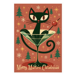 Foto Gato Negro de Martini Alegre Navidad de Mitad de S
