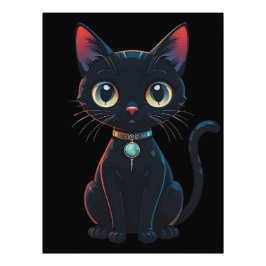 Foto Gato negro poco espeluznante