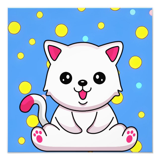Foto Gato Personalizado blanco (Frente)