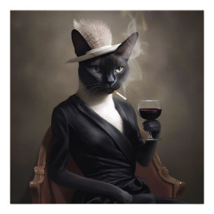 Foto Gato sacudido se pregunta: Retratos digitales de g