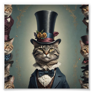 Foto Gato victoriano con Tophat