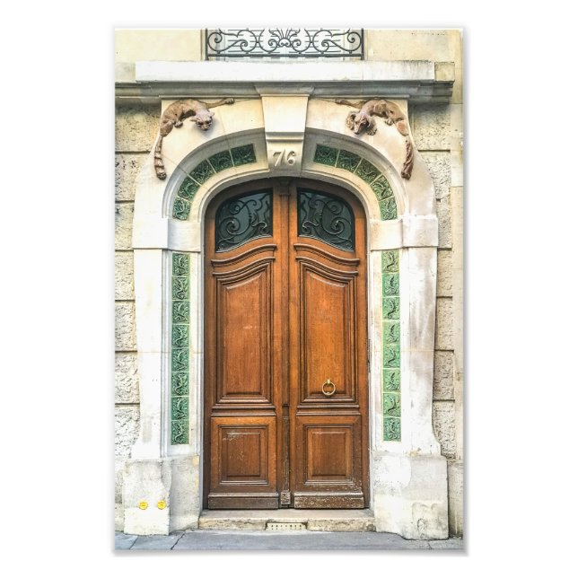 Foto Gato y perro de la puerta de París número 76 - (Frente)