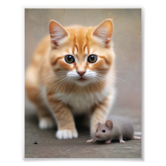 Foto Gato y Ratón (Frente)