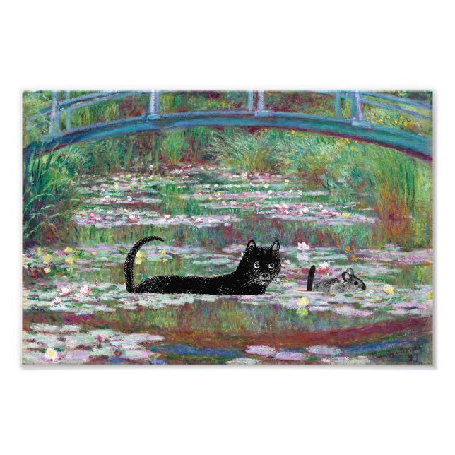 Foto Gato y ratón bajo el puente (Frente)