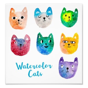 Foto Gatos acuarelas y amigos