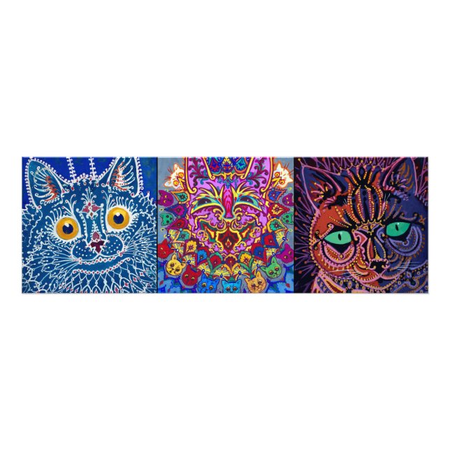 Foto Gatos decorativos de Louis Wain (Frente)
