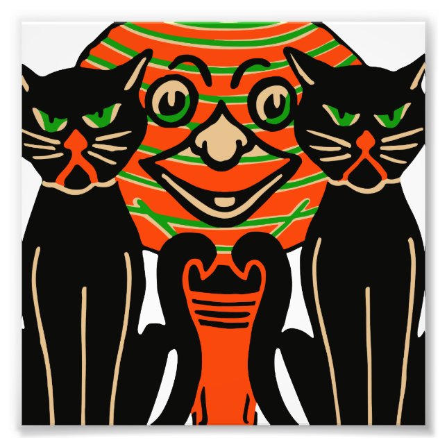 Foto Gatos negros de Halloween de 1940 (Frente)