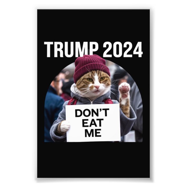 Foto Gatos No Me Coman Para Trump 2024  (Frente)