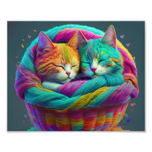 Foto Gatos Yarn de AI