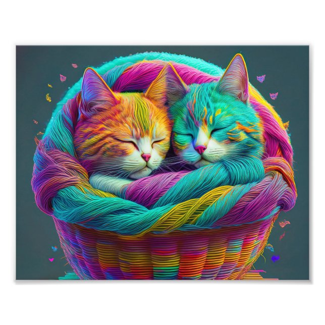 Foto Gatos Yarn de AI (Frente)