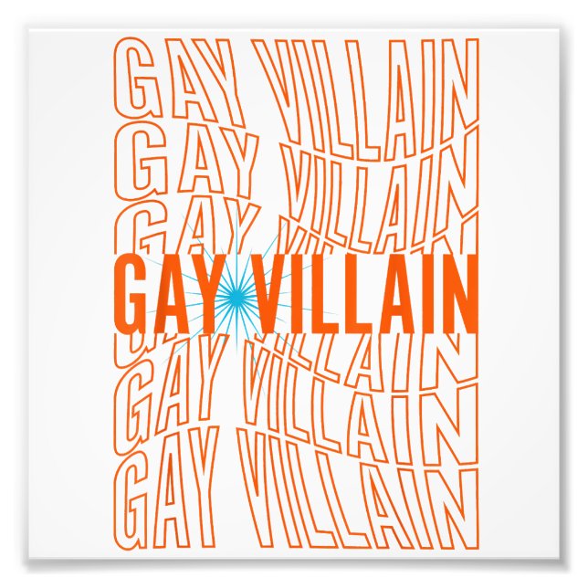 Foto Gay Villain gracioso meme LGBT Orgullo gay Lesbian (Frente)