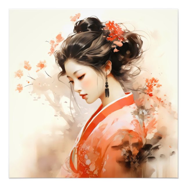 Foto Geisha Naranja Ink (Frente)