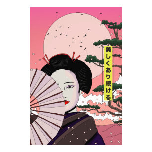 Foto Geisha Sé hermosa japonesa estilo manga japonés
