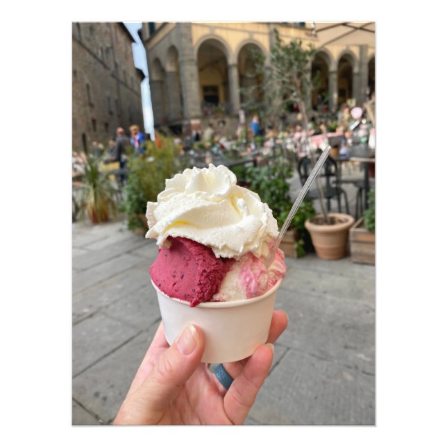 Foto Gelato en Cortona, Italia (Frente)