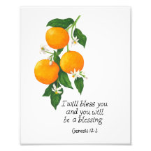 Génesis de fruta naranja 12:2