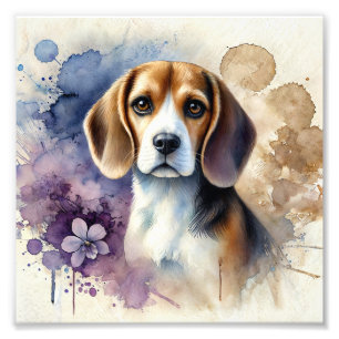 Foto Gentle Beagle Watercolor