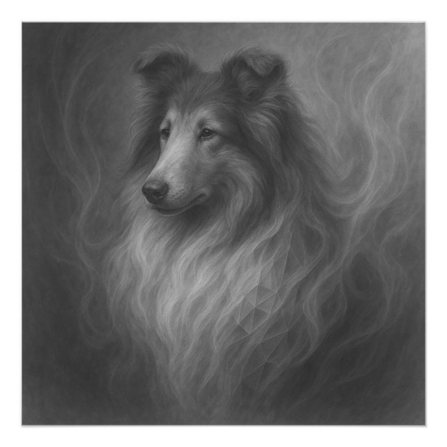 Foto Gentle Soul — Collie Portrait by GeoWild Designs (Frente)