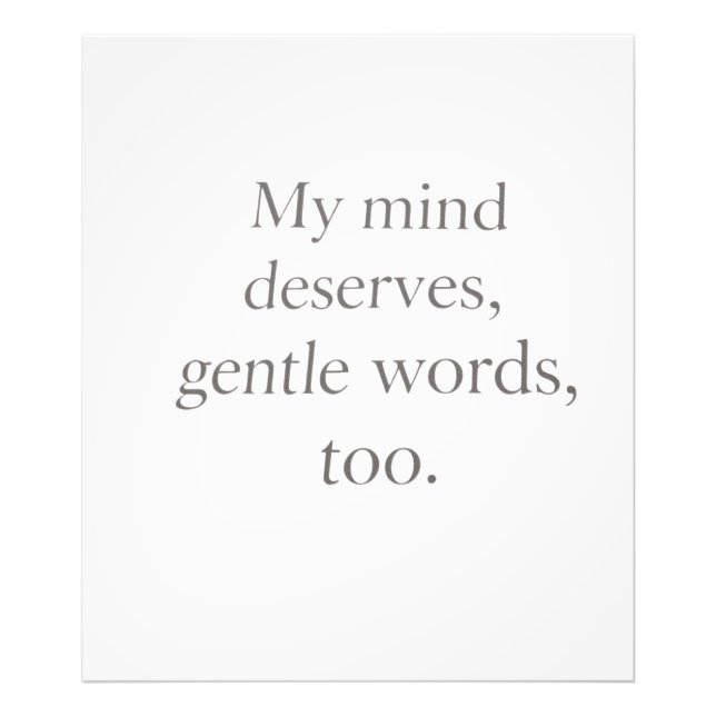 Foto Gentle Words Self-Care Quote  (Frente)