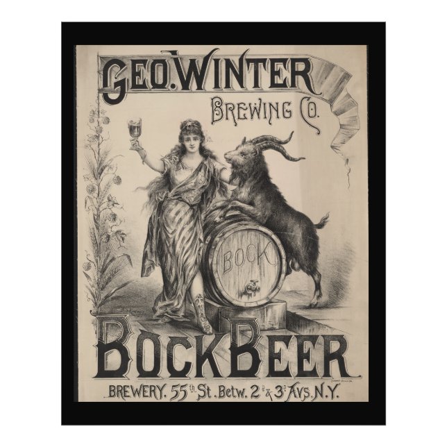 Foto Geo. Winter Brewing Co. cerveza de barril. Cervece (Frente)