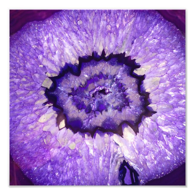 Foto Geode de Ageo Púrpura Caída (Frente)