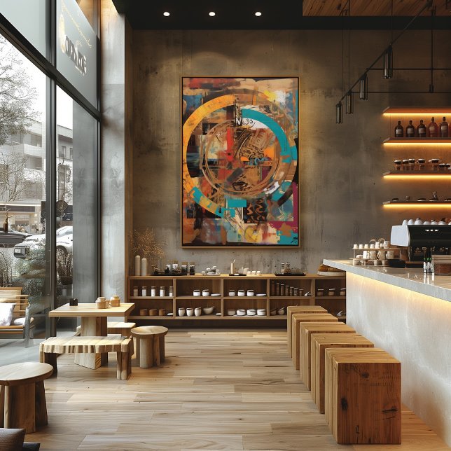 Foto Geometría Dinámica: Collage Abstracto con Colores  (Subido por el creador)