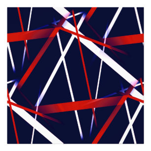 Foto Geometría Urbana Azul Blanco Rojo