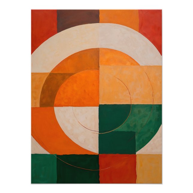 Foto Geometric Abstract with Arcs (Frente)