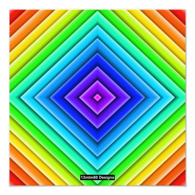 Foto Geometric Topography (single) - Photo Print (Frente)