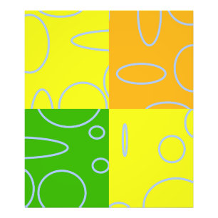 Foto Geométrica del Naranja verde amarillo cuatro y div